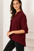 Blouse fluide de couleur bordeau 
Les pépites de Christelle