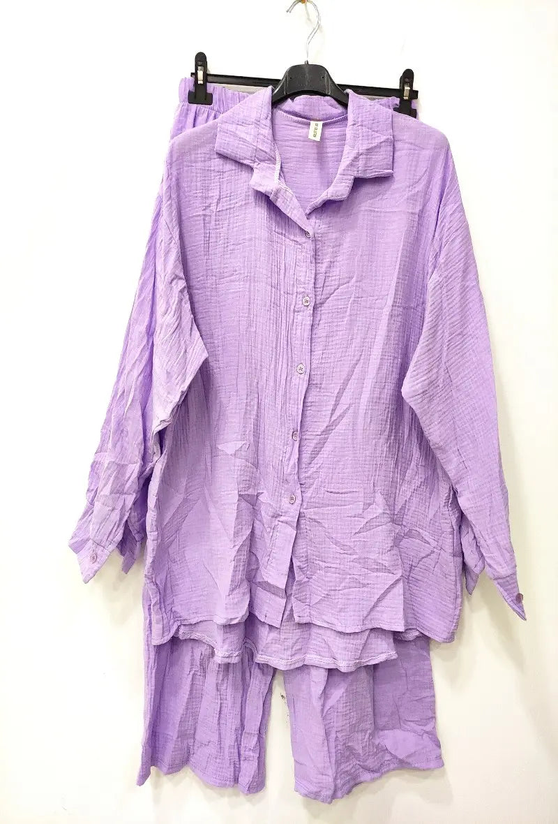 Ensemble chemise et pantalon large - Image 1