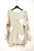 Pull col V en coeur Les pépites de Christelle