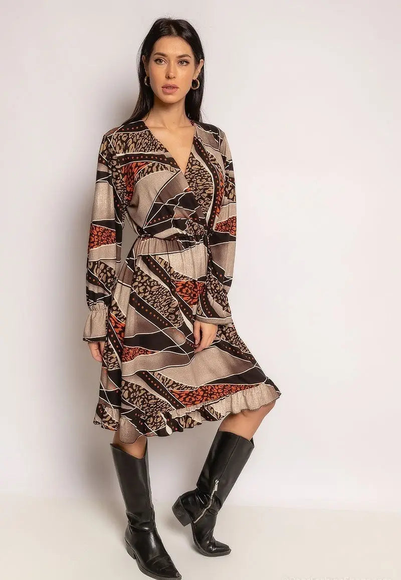 Robe courte imprimée