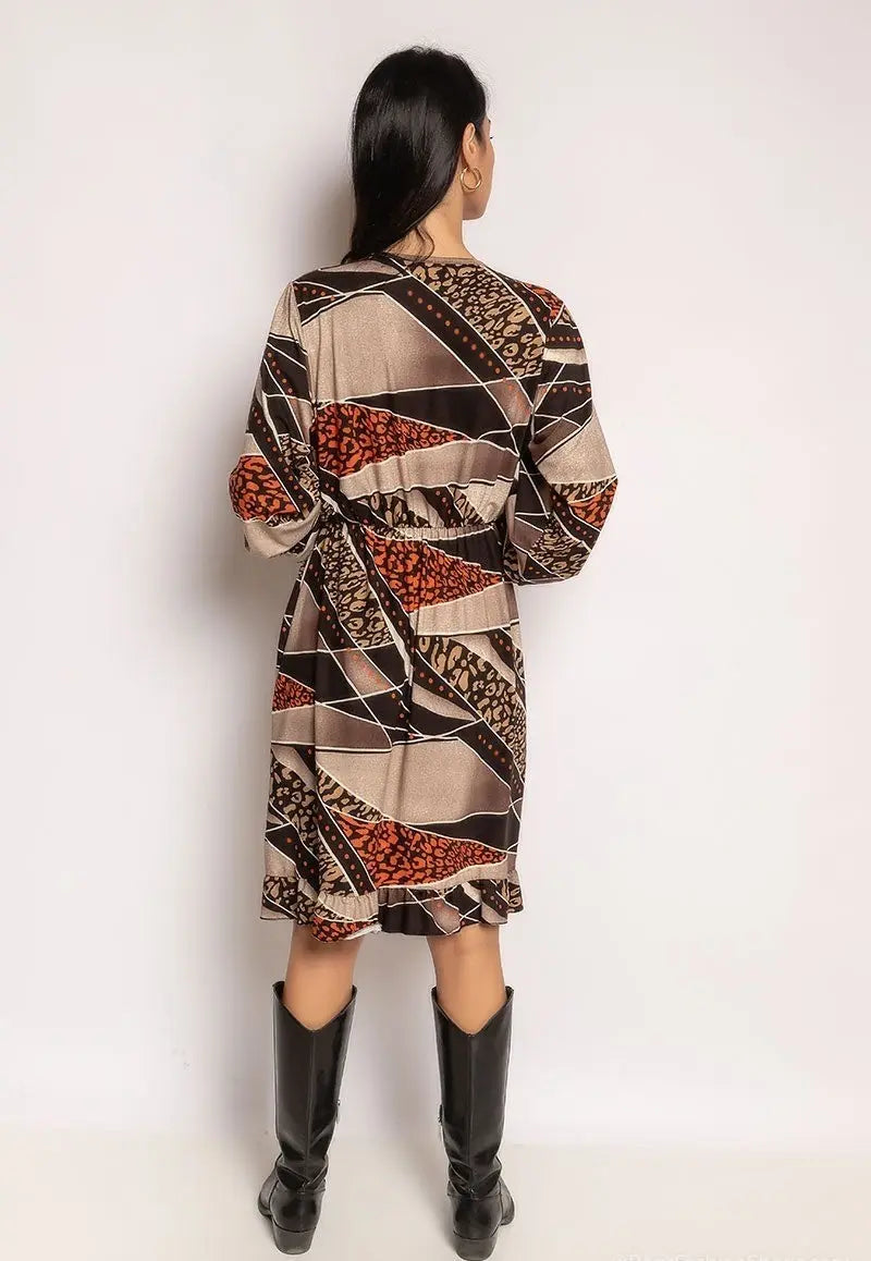 Robe courte imprimée Les pépites de Christelle