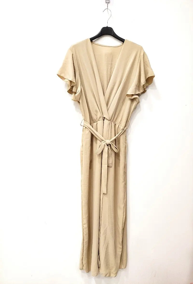 Robe long ouvert à cache coeur