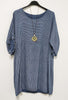 Robe rayée avec collier Les pépites de Christelle