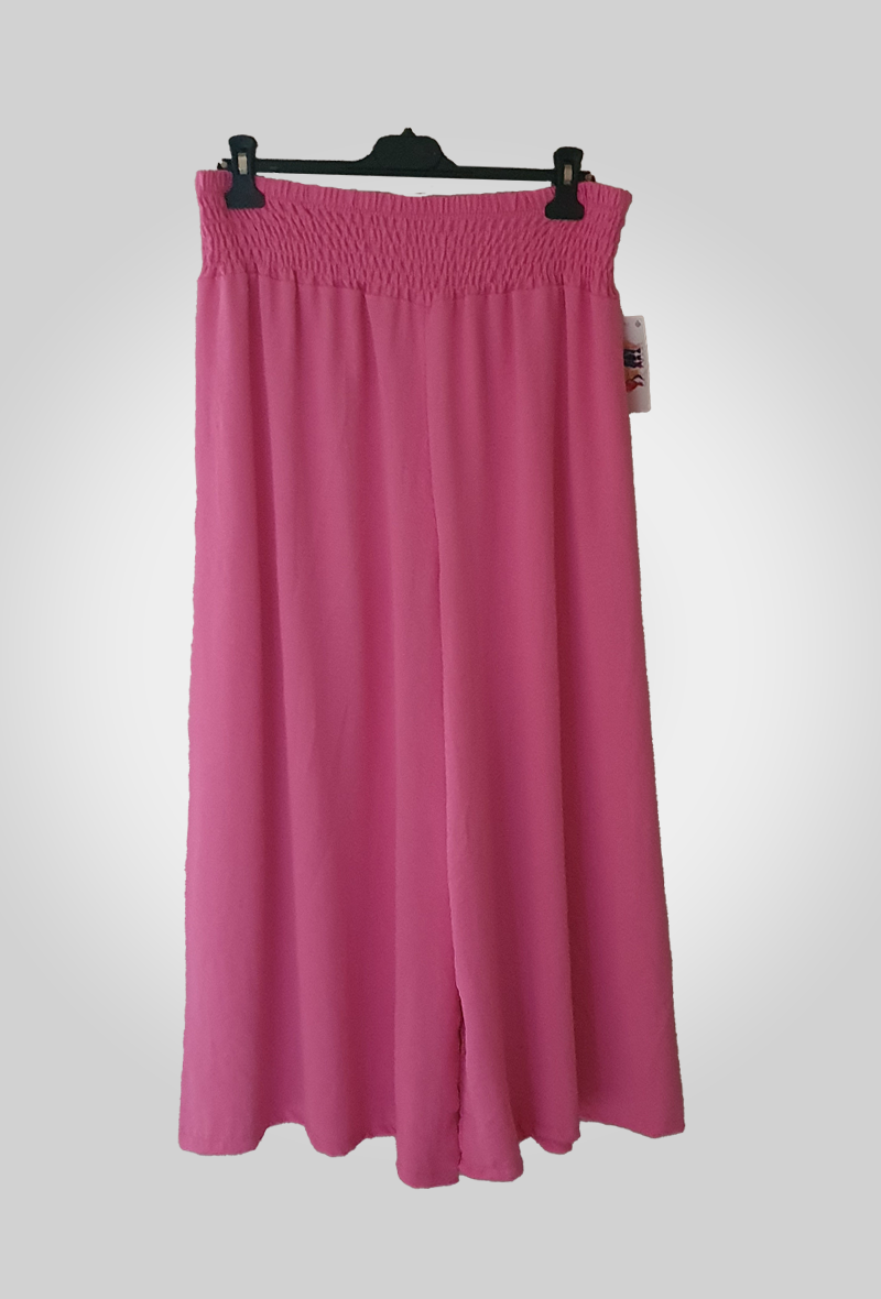 Pantacourt fluide souple rose confortable taille unique Les Pépites de Christelle