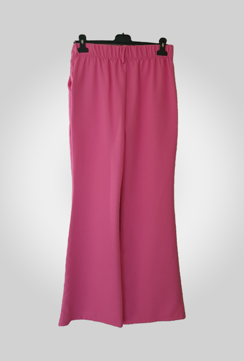 Pantalon classique bouton braguette souple rose taille 36 Les Pépites de Christelle