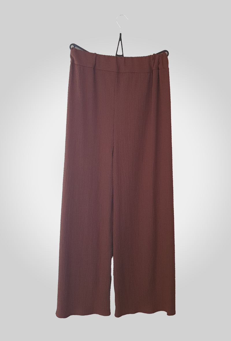 Pantalon à Texture Verticale