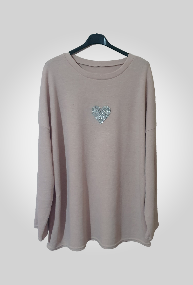 Pull Cœur Argenté