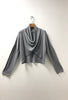Pull court de couleur gris Les pépites de Christelle