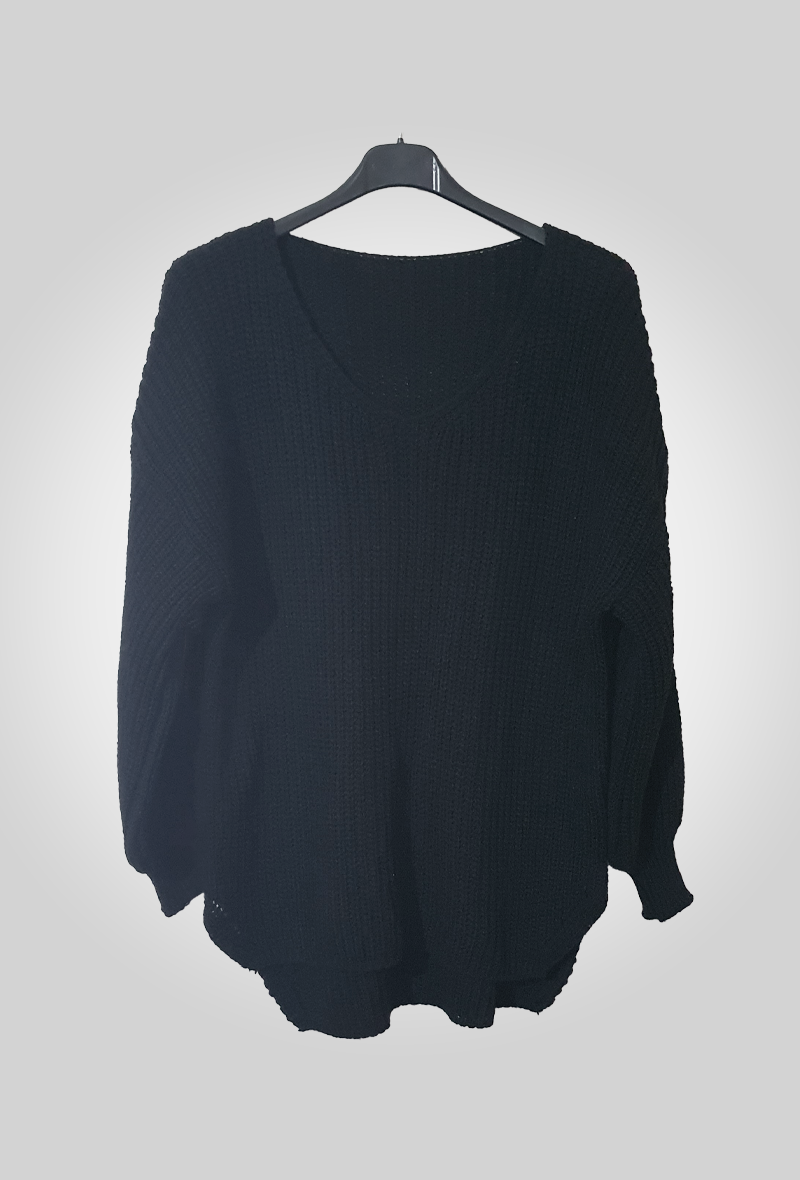 Pull Fluide Col V