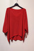 Pull Brillant de couleur rouge 
Les pépites de Christelle