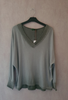 Pull ample de couleur vert Les pépites de Christelle