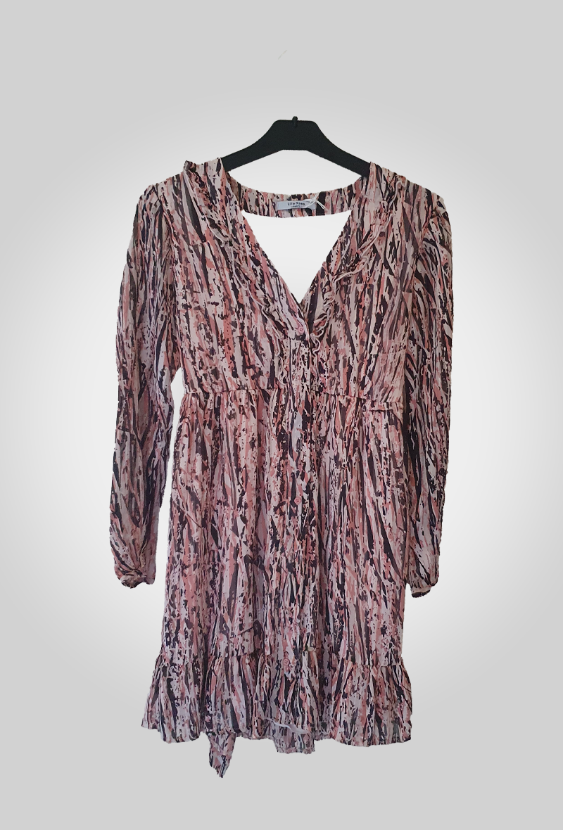 Robe fluide de couleur rose clair Les pépites de Christelle
