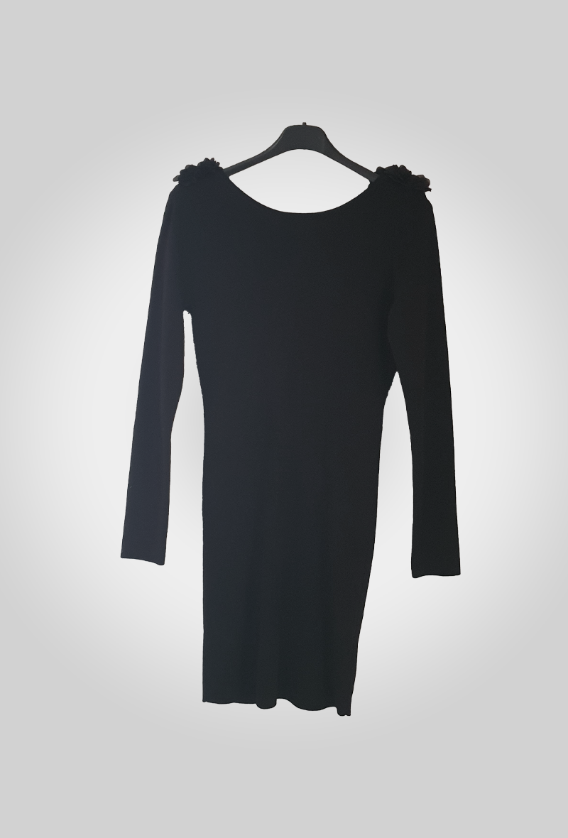 Robe Tunique à Col Pétales