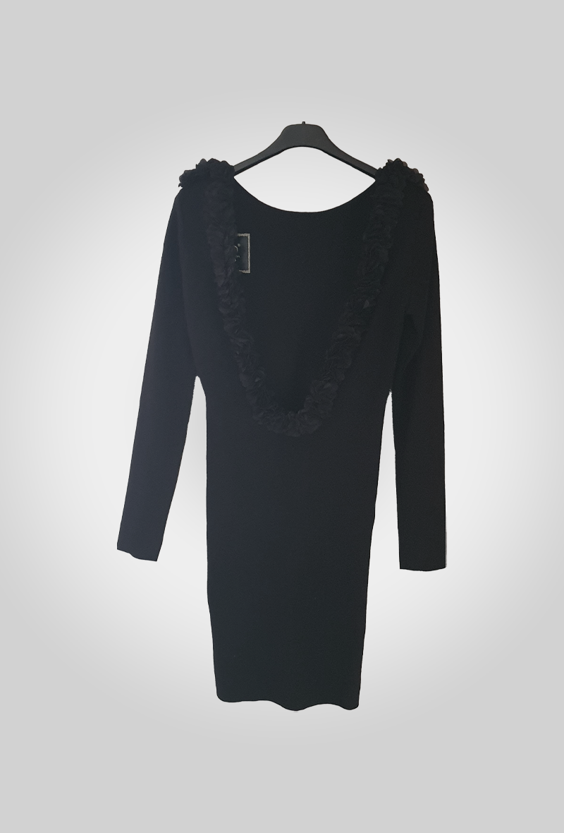 Robe Tunique à Col Pétales
