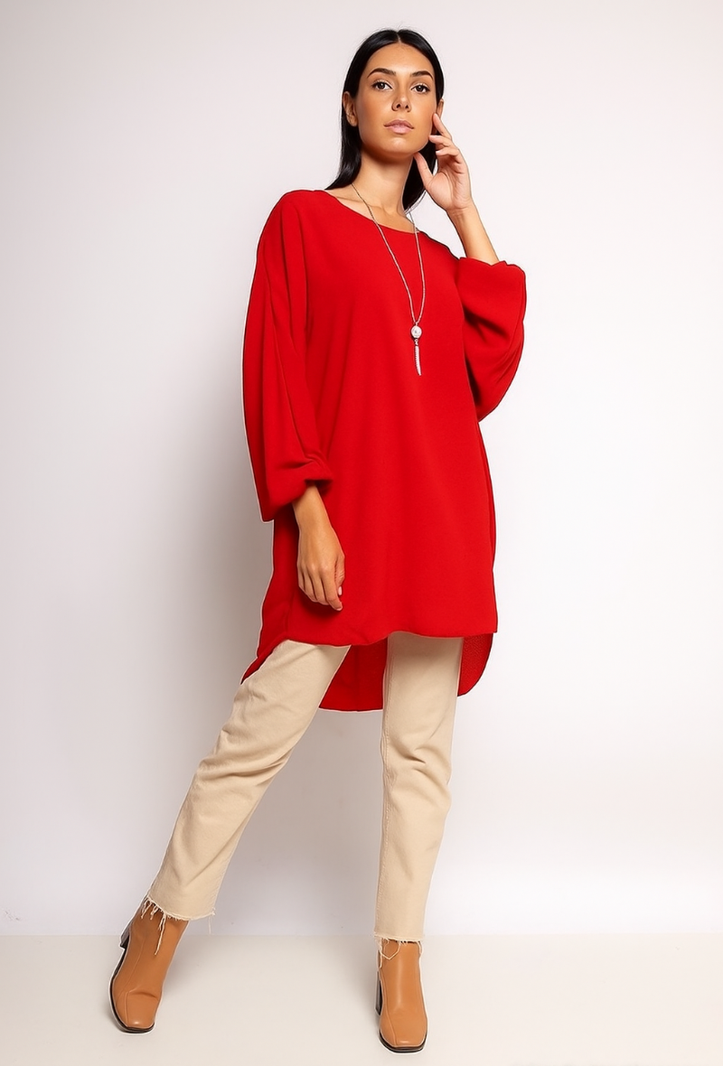 Tunique élégante avec collier