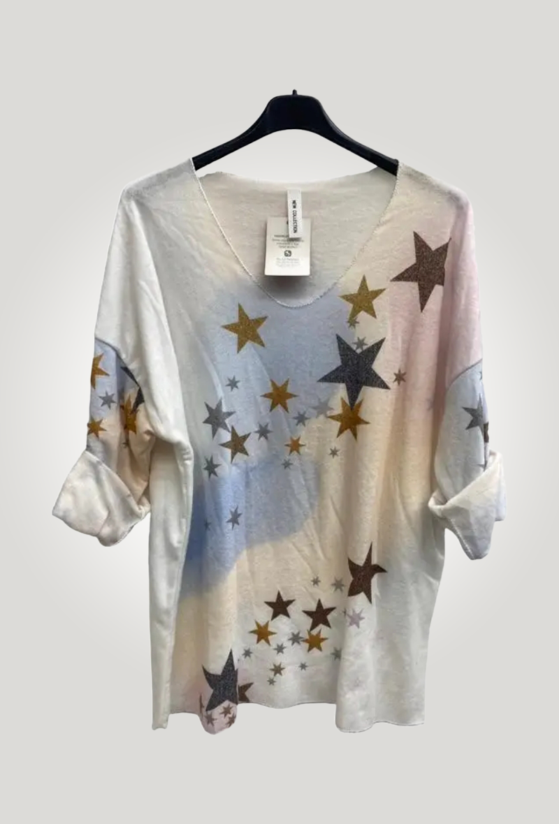 Tunique à Motifs Étoiles