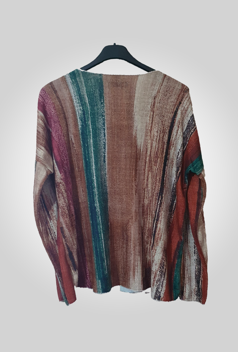 Tunique Effet Peinture Multicolore